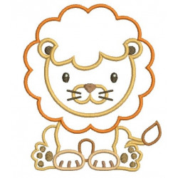 Stickdatei - Dschungeltiere Appli Löwe